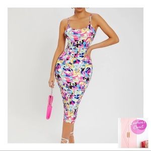 Colorful Spaghetti Straps Dress